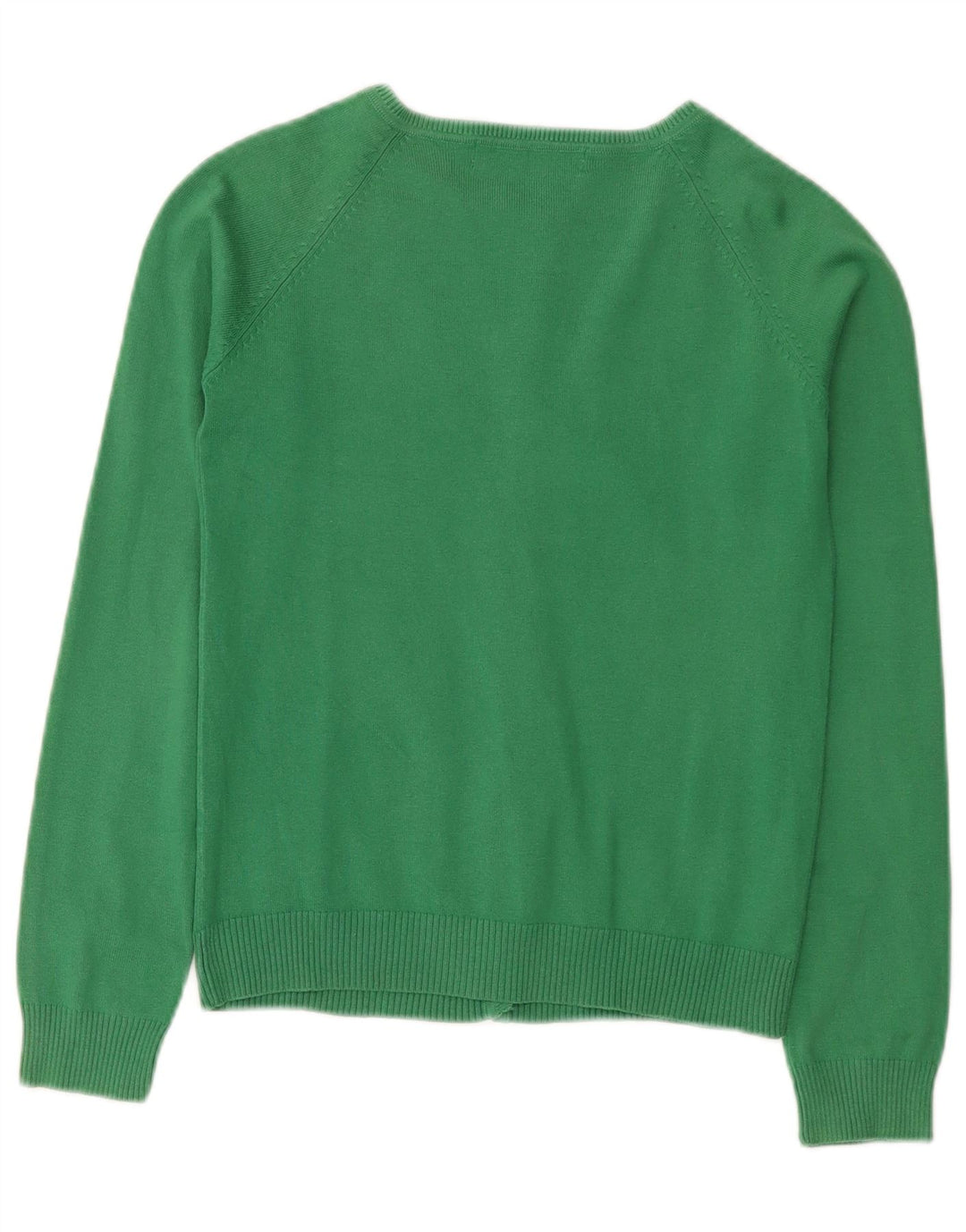 Zara Cardigan Femme Pull UK 12 Coton Vert Moyen