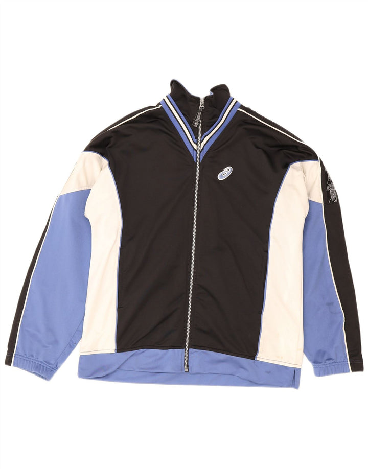 Asics Veste de Survêtement Graphique Homme Noir Moyen Colourblock