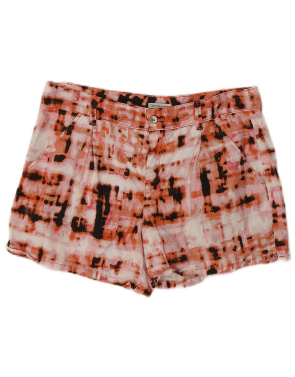 Calvin Klein Short décontracté pour femme UK 12 Medium W30 Multicolore Tie Dye