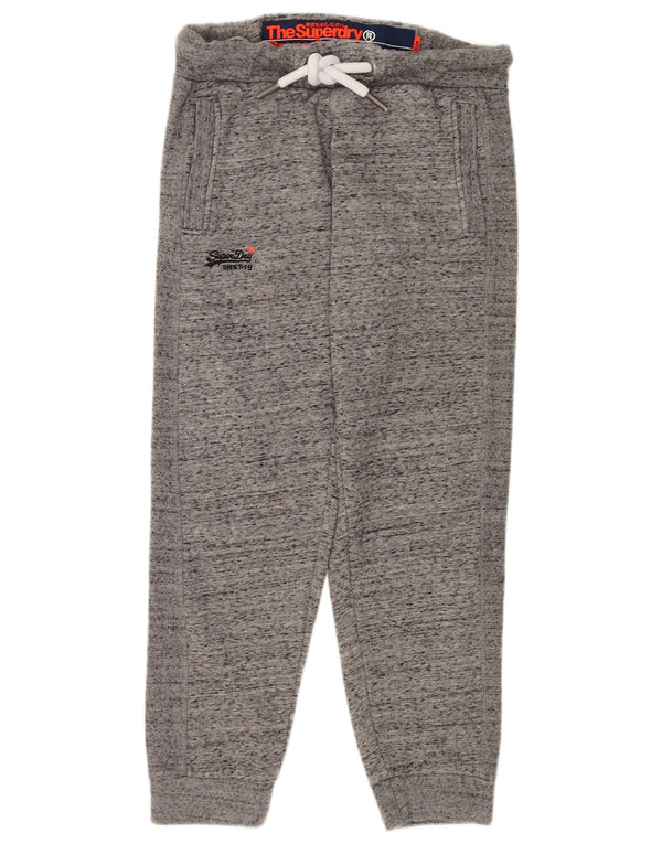 Superdry Pantalon de survêtement pour femme Joggers UK 12 Gris moyen moucheté