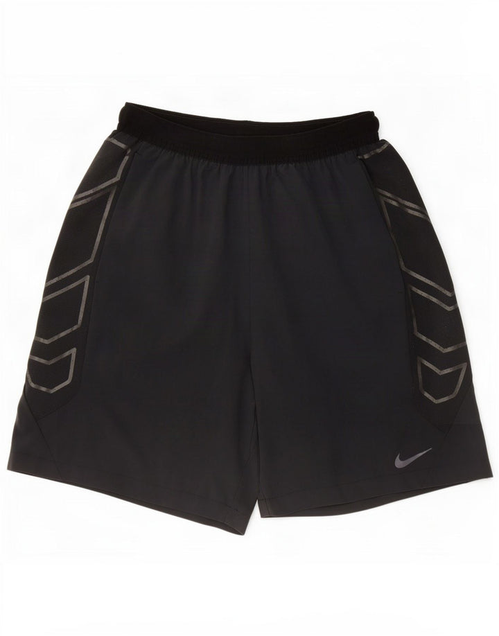 Short de sport Nike pour hommes, grand, noir, polyester
