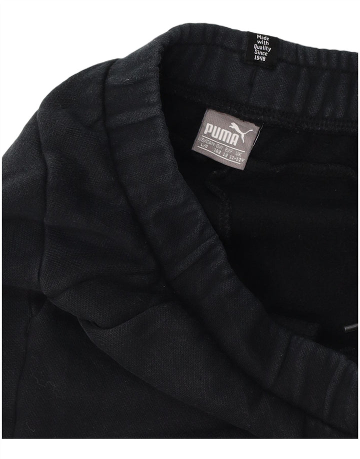 Puma Pantalon de Survêtement Graphique Garçon 11-12 ans Noir