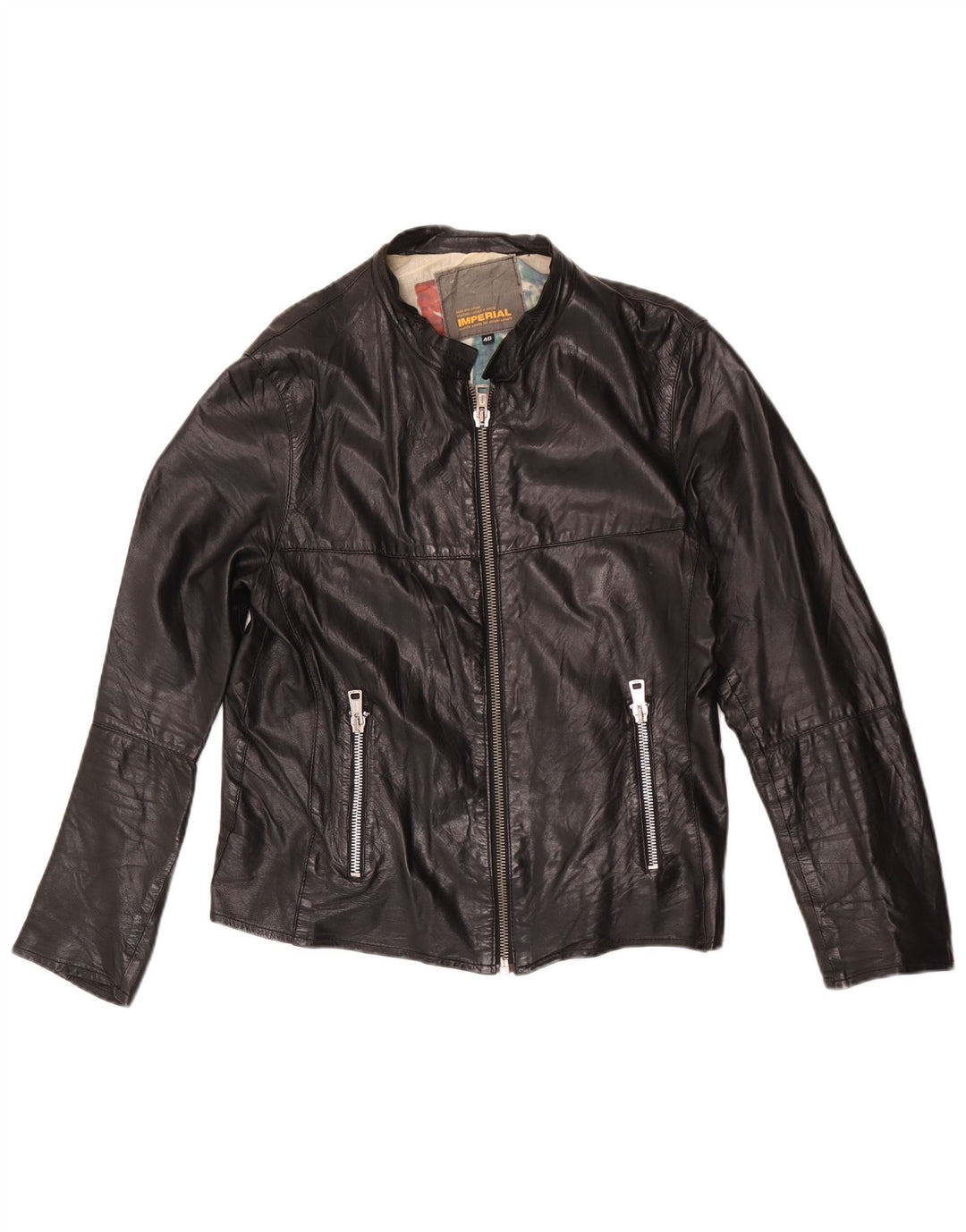 Veste de motard en cuir pour femme Imperial IT 48 XL Noir