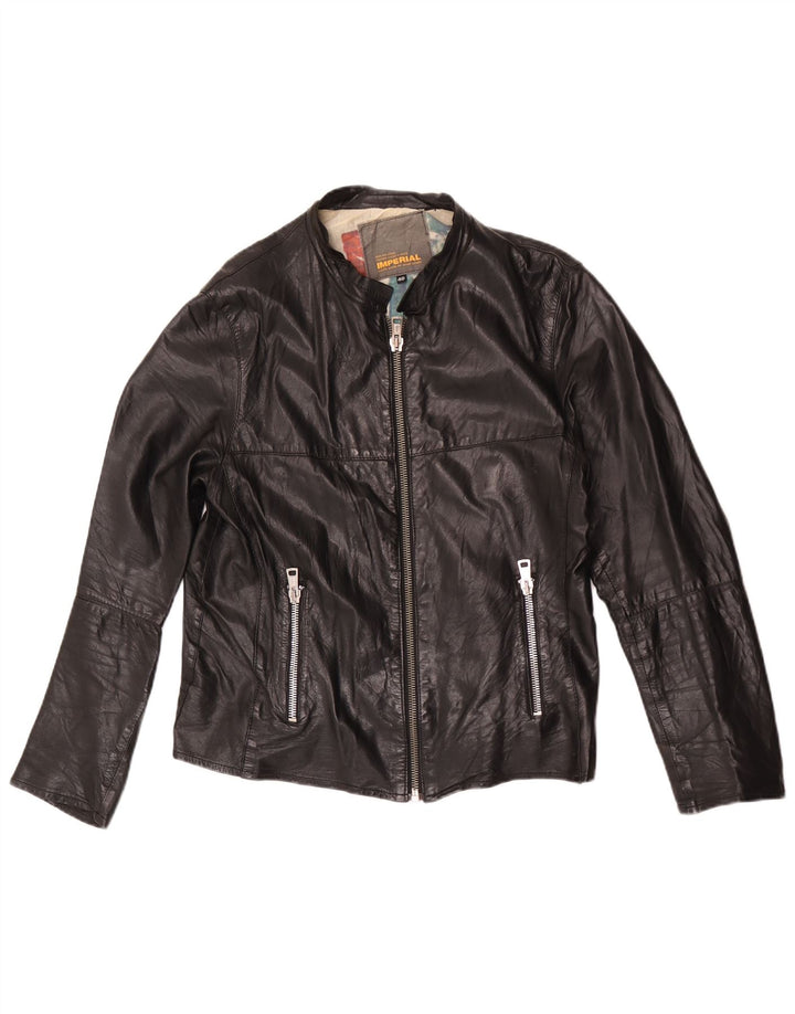 Veste de motard en cuir pour femme Imperial IT 48 XL Noir