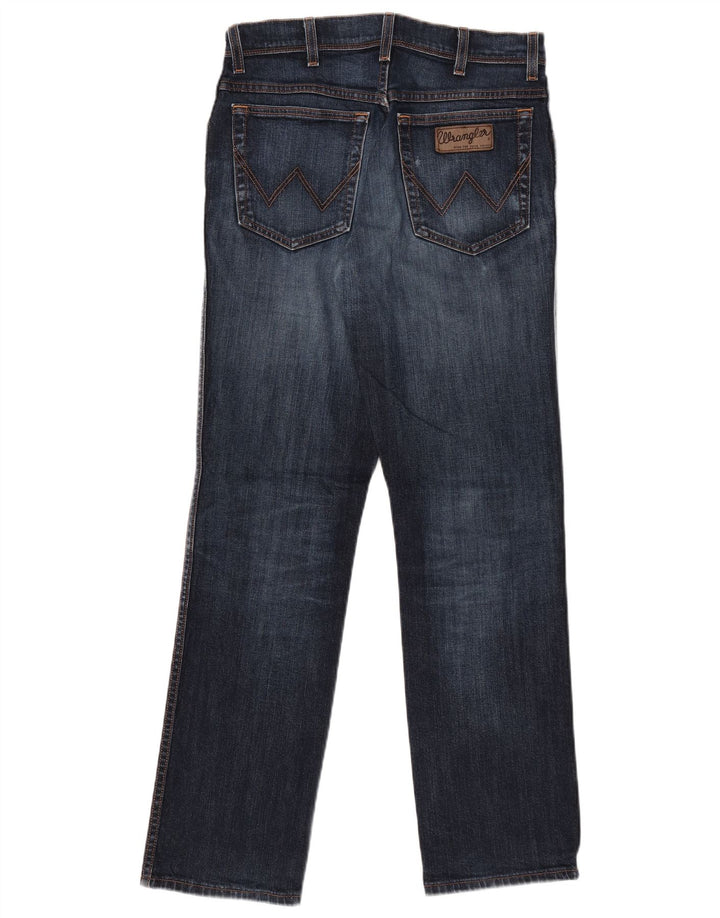 WRANGLER Jean Droit Texas Stretch Homme W32 L32 Bleu Coton