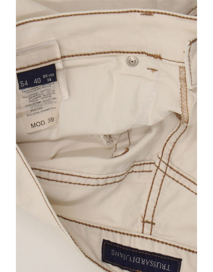 TRUSSARDI Short Casual Homme W38 XL Blanc Coton
