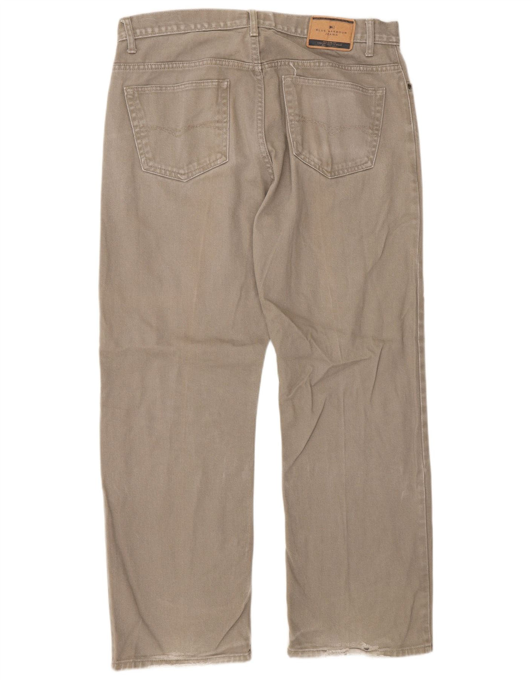 Marks & Spencer Jean droit bleu Harbor homme W36 L29 coton beige