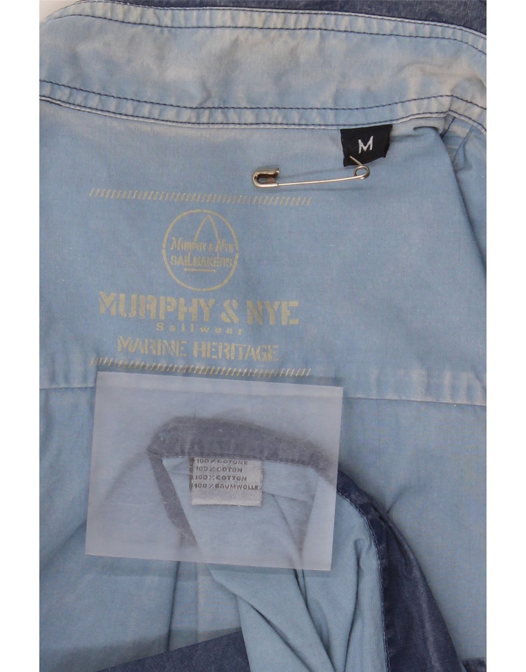 Murphy & Nye Chemise Homme Bleu Moyen Coton