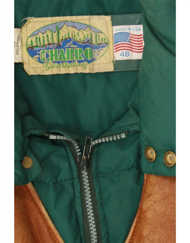 Charro Veste matelassée homme IT 48 vert moyen colour block
