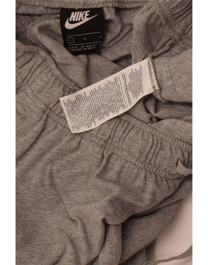 NIKE Short de sport pour hommes, grand, gris, coton