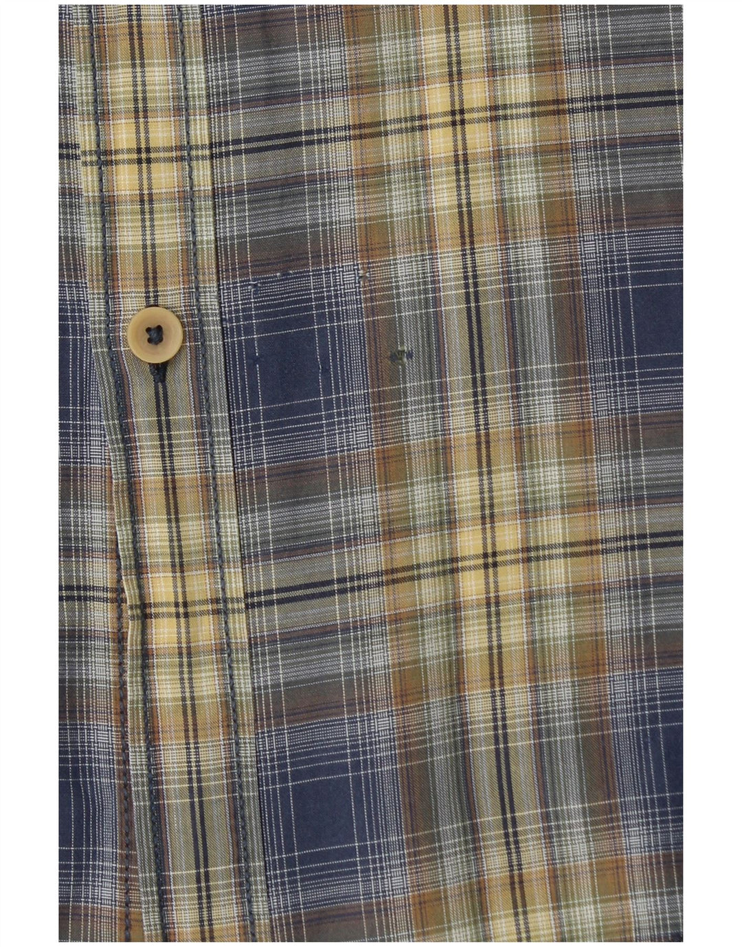 CAMEL ACTIVE Chemise à manches courtes coupe régulière pour hommes XL à carreaux bleus