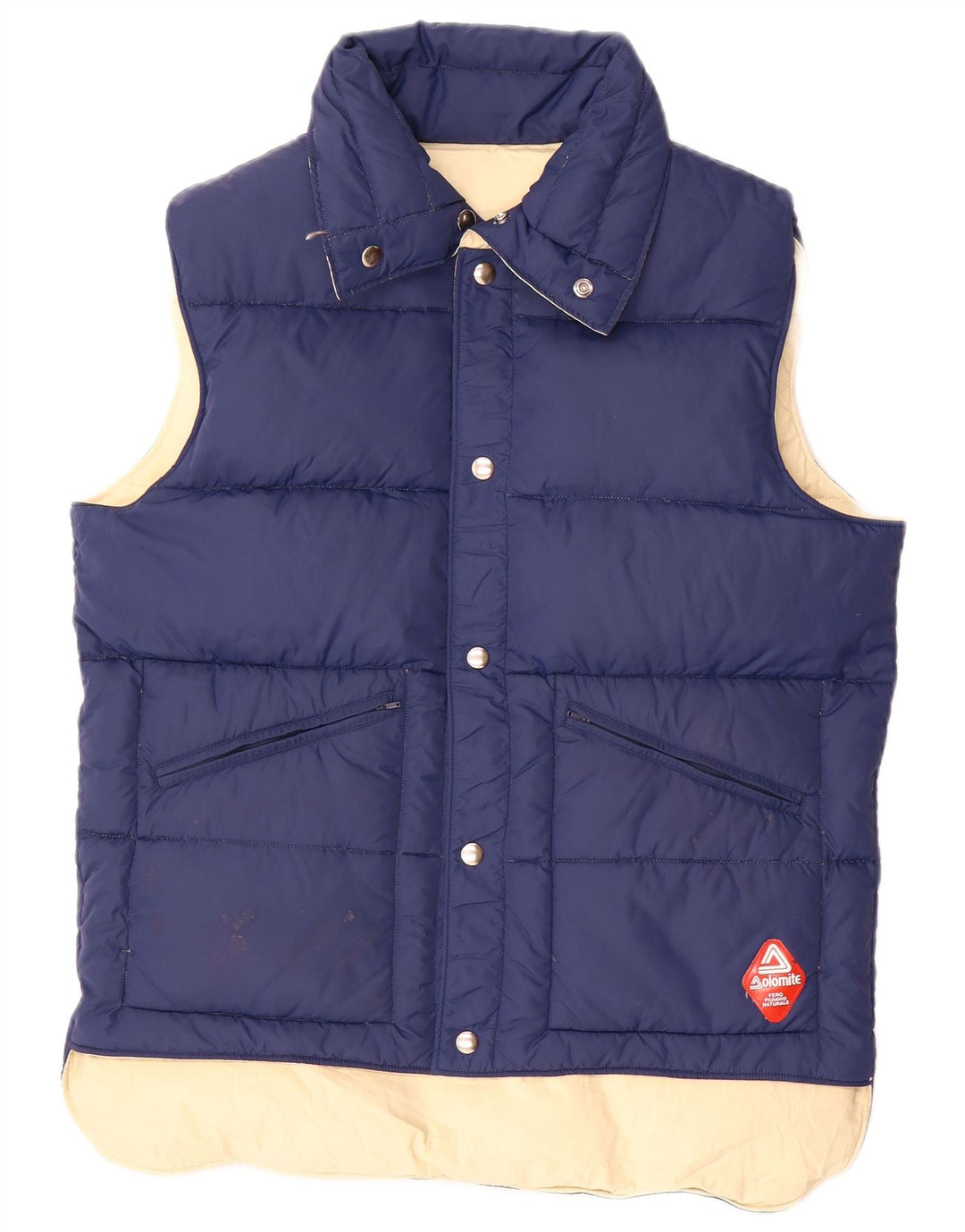 Dolomite Gilet rembourré réversible pour homme UK 38 Bleu marine moyen Coton