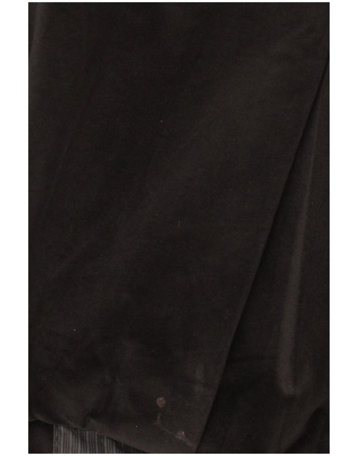 Vintage Homme Long 2 Bouton Blazer Veste UK 44 2XL Noir Polyester