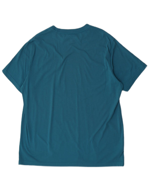 Eddie Bauer T-Shirt Homme Top XL Bleu Coton