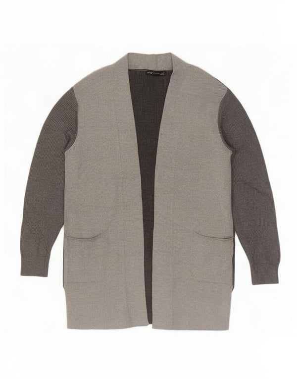Marks & Spencer Pull cardigan long pour femme UK 14 Large Gris