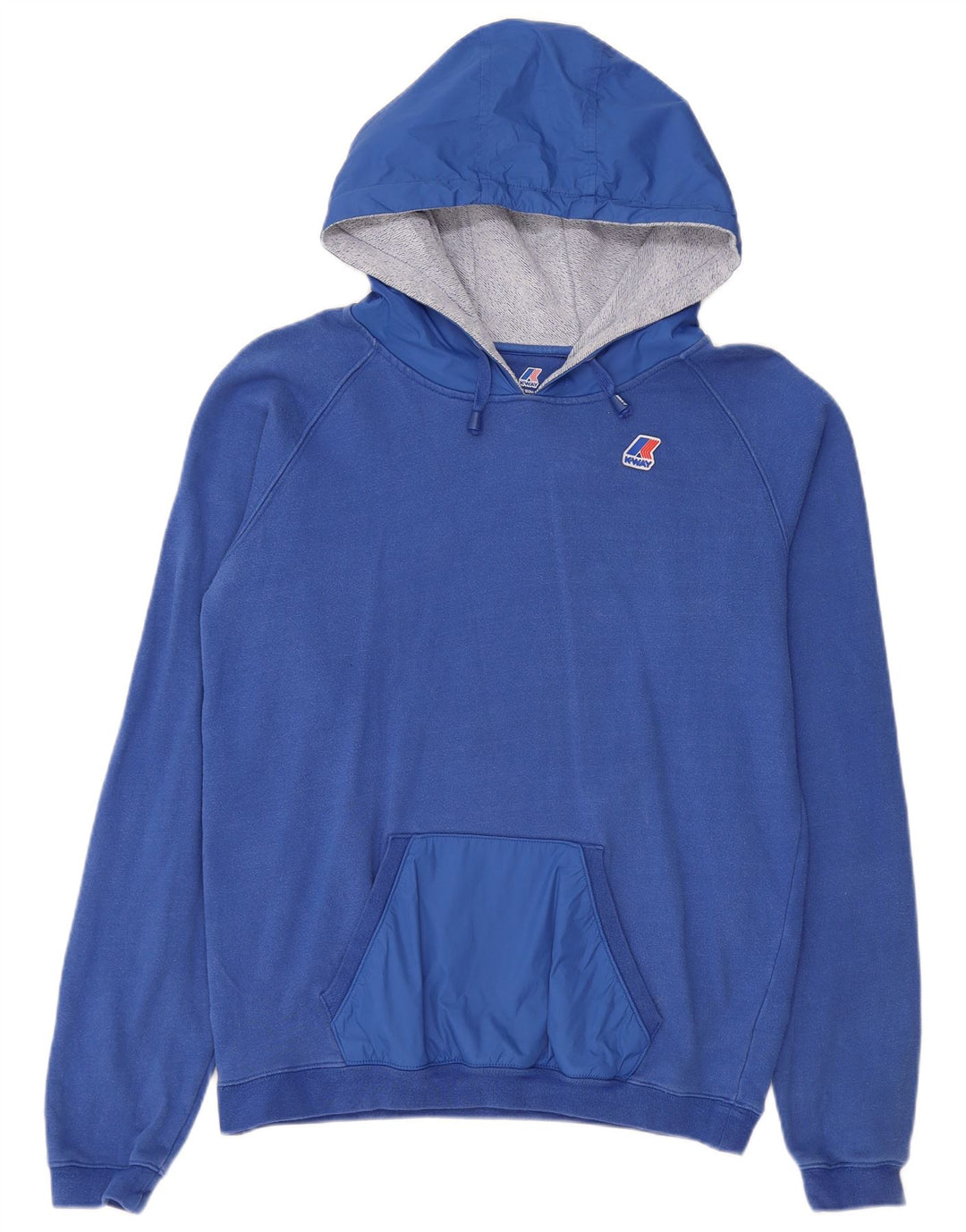 K-Way Pull à capuche pour femme UK 14 Bleu moyen Coton