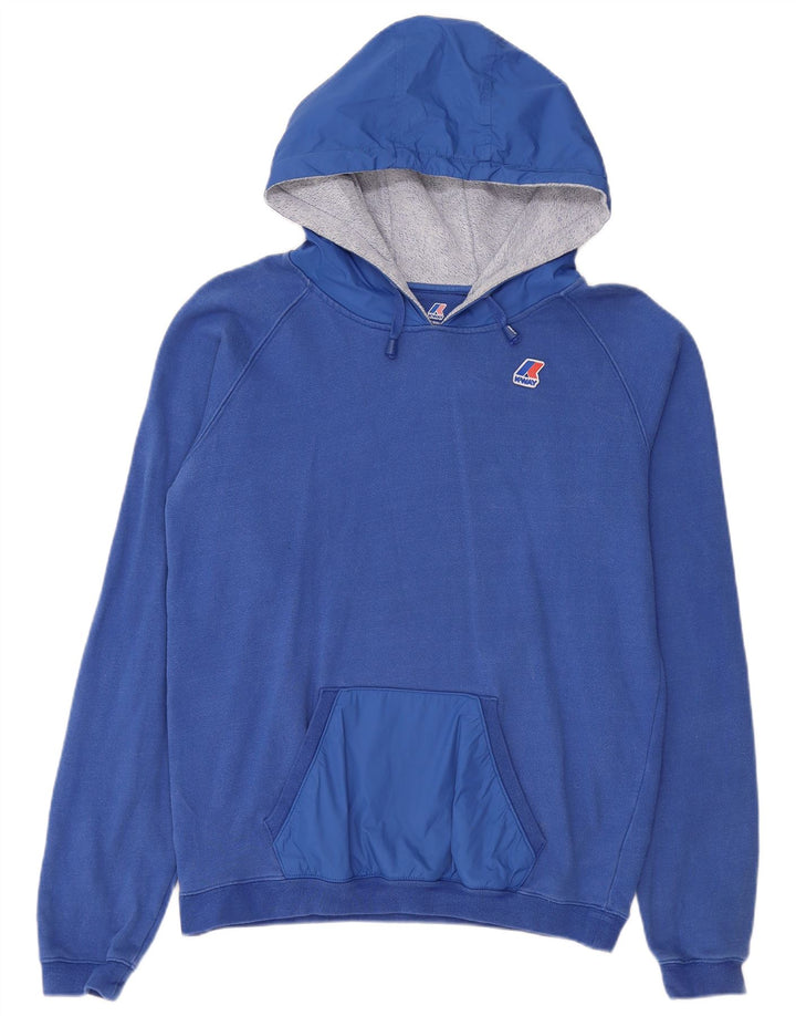 K-Way Pull à capuche pour femme UK 14 Bleu moyen Coton