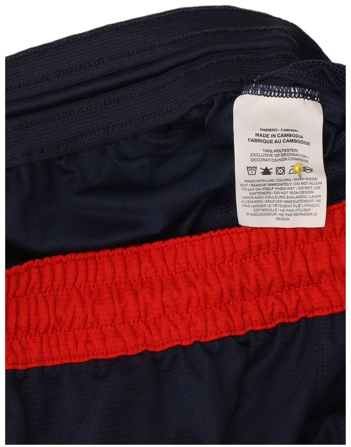 Nike Short de sport Dri Fit pour homme Taille S Bleu marine Colorblock Polyester