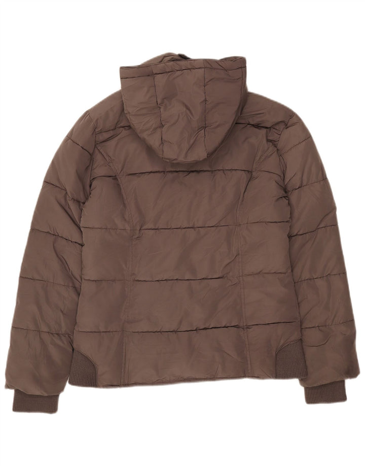 Carrera Veste matelassée à capuche pour femme UK 14 Large Marron