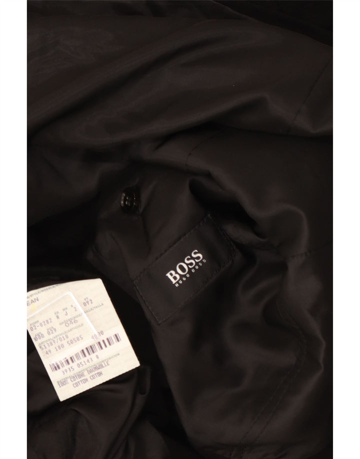 Hugo Boss Veste blazer à 3 boutons pour homme IT 46 Petit coton color block noir