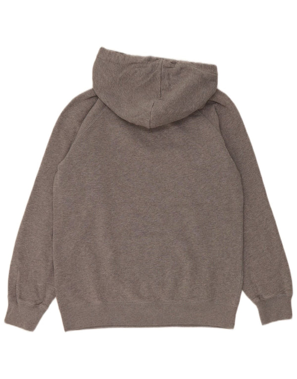 Jack Wills Pull à capuche surdimensionné graphique pour femme UK 8 Small Gris Coton