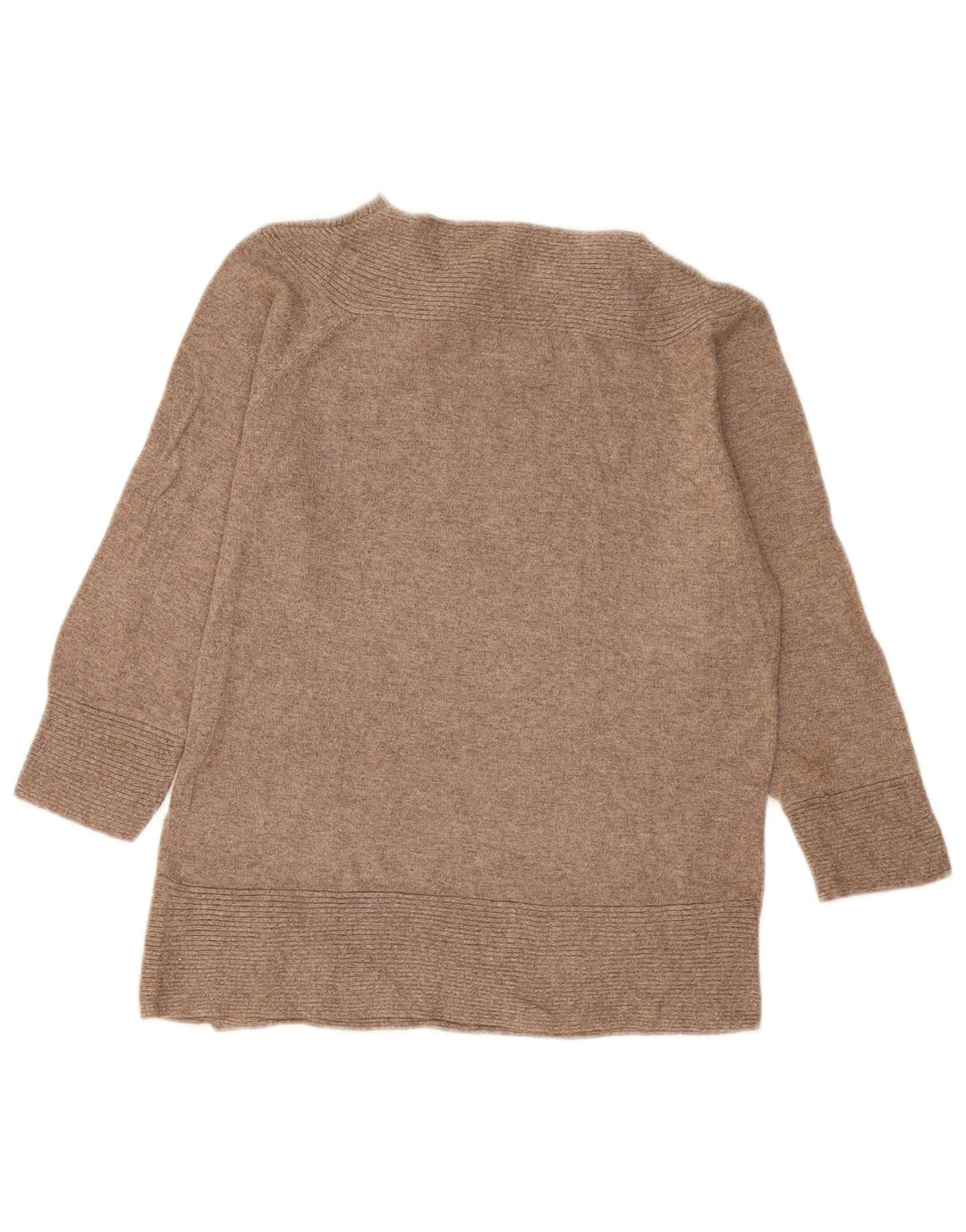 Marks & Spencer Pull à col boutonné pour femme UK 14 Beige moyen