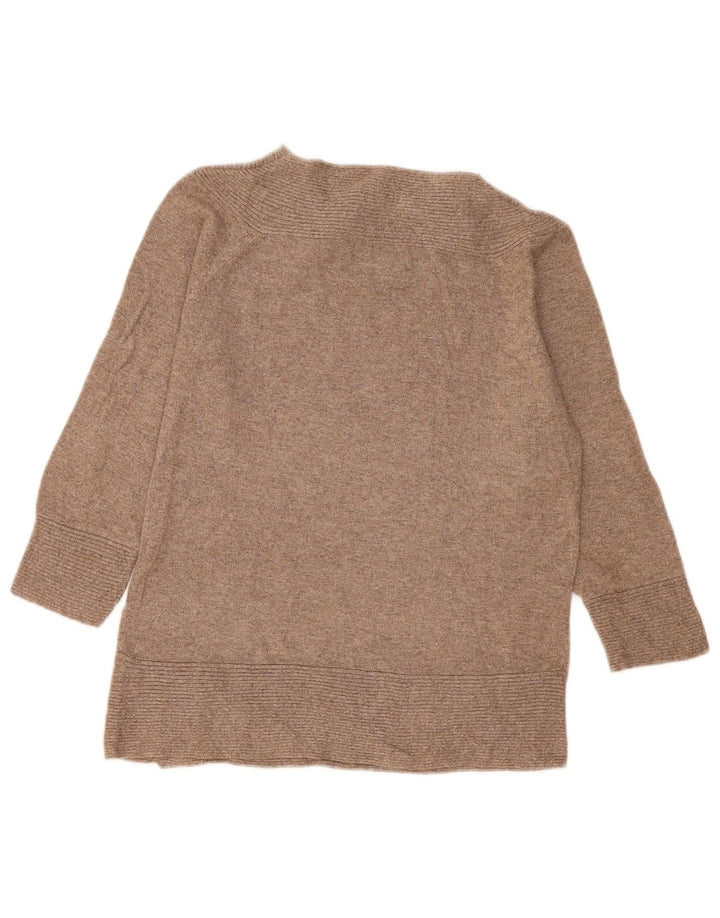 Marks & Spencer Pull à col boutonné pour femme UK 14 Beige moyen