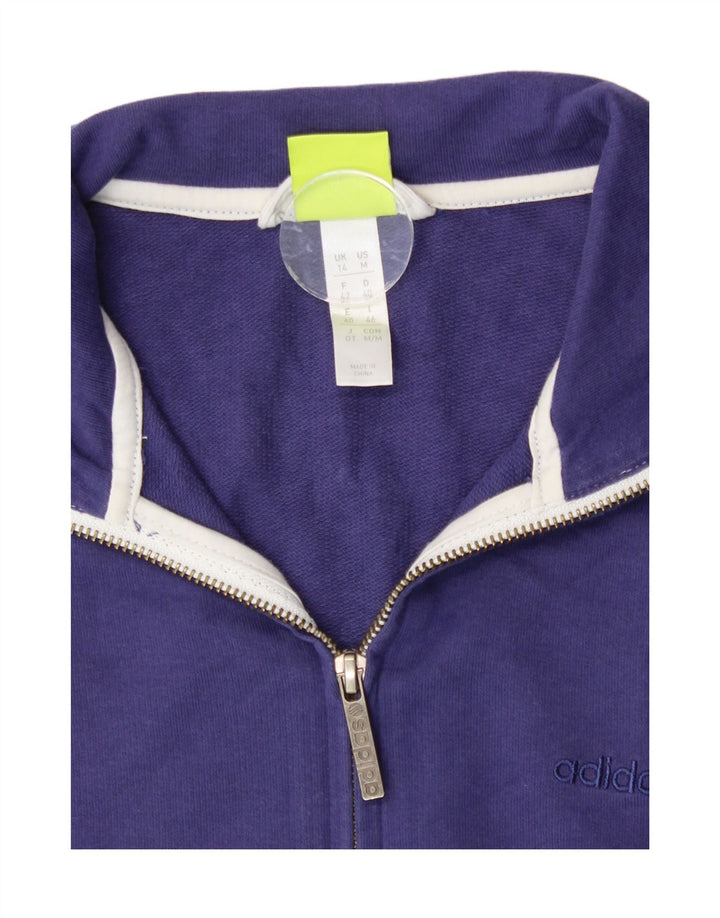 Adidas Neo Label Survêtement Top Veste UK 14 Bleu Moyen Coton
