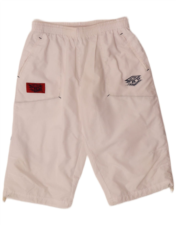 UMBRO Bermuda de sport pour homme UK 38/40 Blanc moyen Polyester