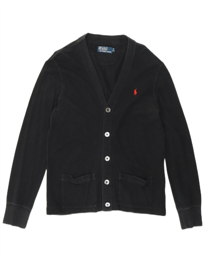 POLO RALPH LAUREN Pull Cardigan Homme Petit Noir Coton