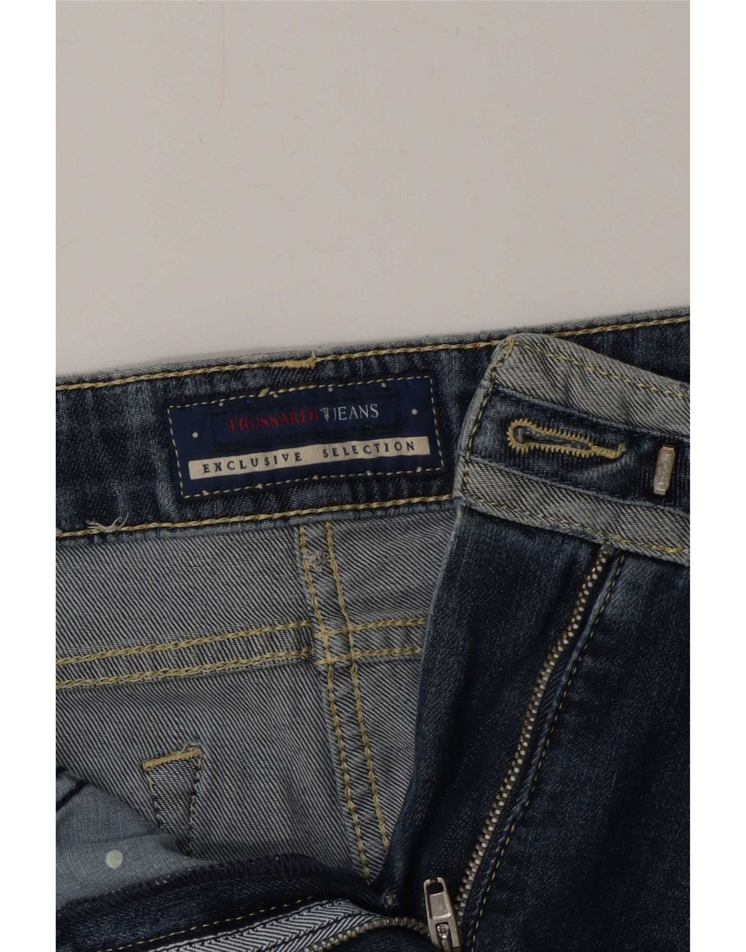 Trussardi Bermuda Denim Femme Large W32 Bleu