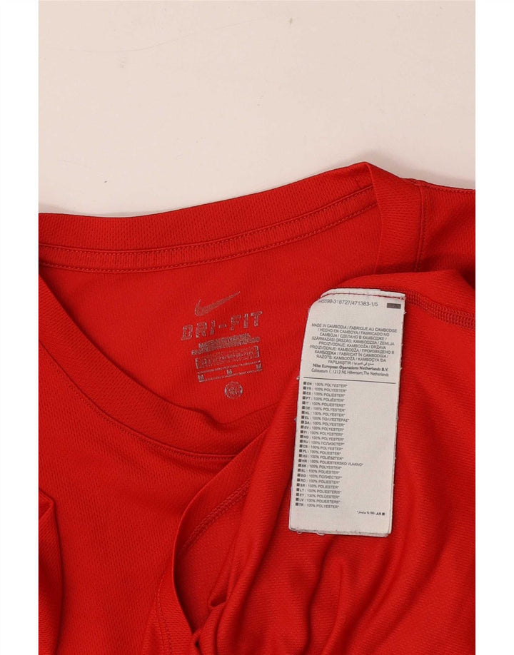 Nike Homme T-Shirt Graphique Haut Rouge Moyen Polyester