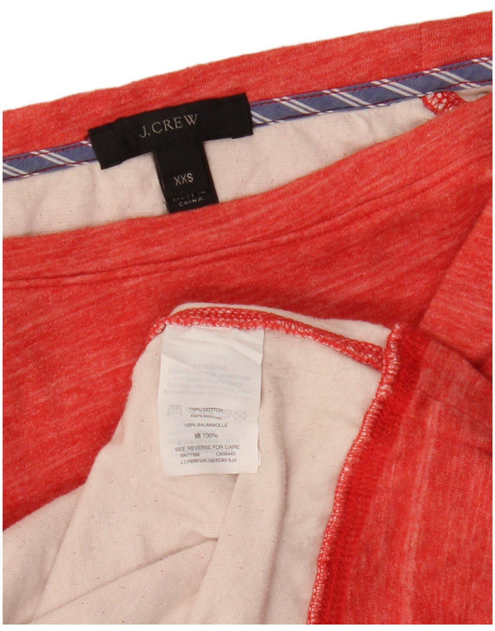 J. CREW Sweat-shirt surdimensionné pour femme UK 2 2XS Coton rayé rouge