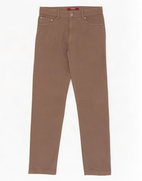 Carrera Pantalon Droit Casual W33 L29 Beige Coton Homme