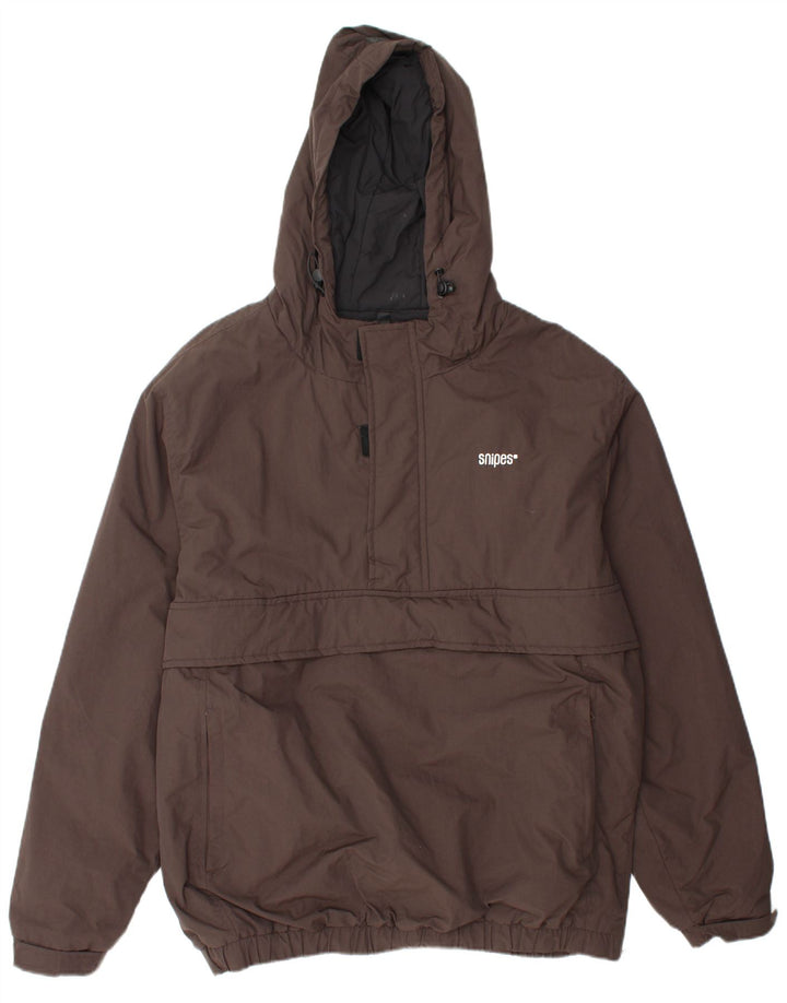 SNIPES Veste Anorak à capuche pour homme UK 42 XL Marron Polyamide