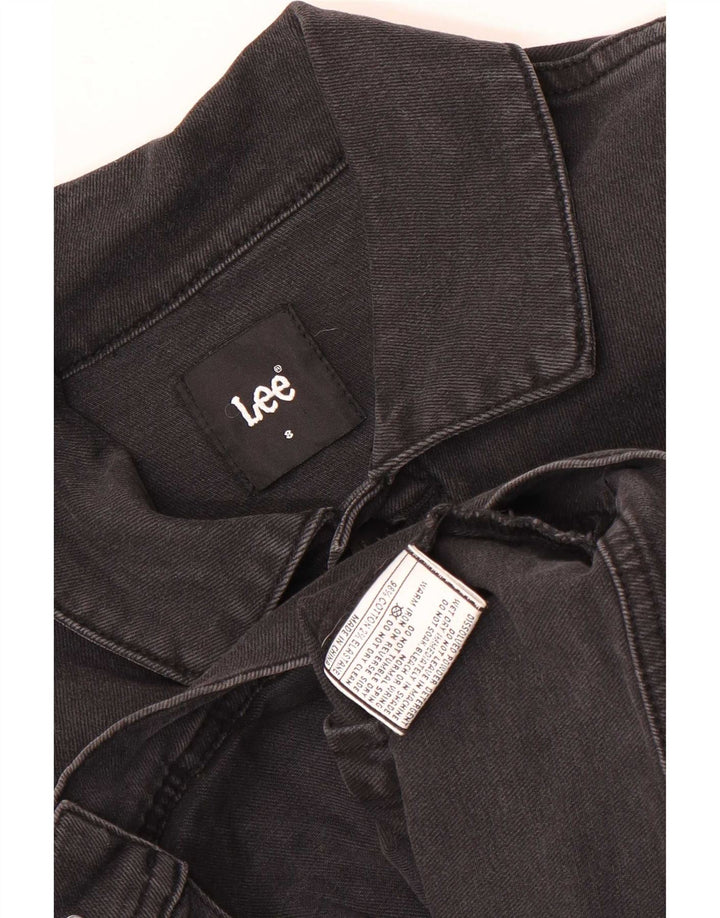 Lee Mens Denim Gilet UK 36 Petit Gris Coton