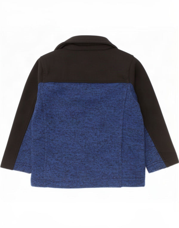 Dkny Veste de survêtement pour bébé garçon 18-24 mois Bleu marine Colourblock