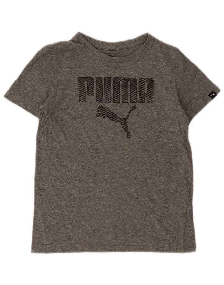 Puma T-Shirt Graphique Garçon 11-12 ans Gris