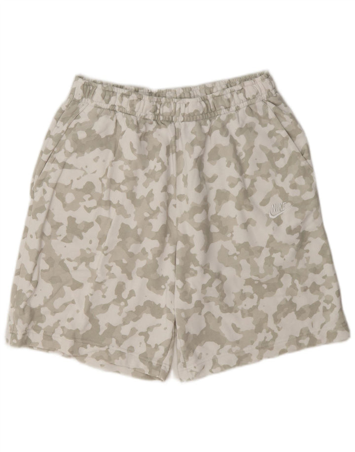 Short de sport Nike pour homme, grand, gris, camouflage