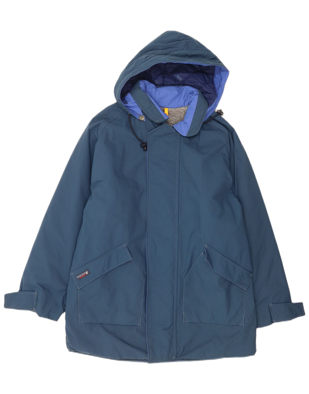 Murphy & Nye Veste Sherpa Parka à capuche pour homme UK 38 Bleu marine moyen