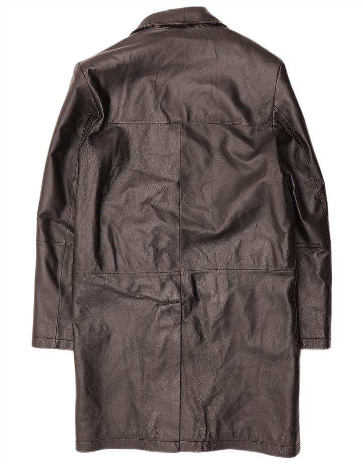 Conbipel Manteau en Cuir Homme IT 46 Petit Cuir Noir