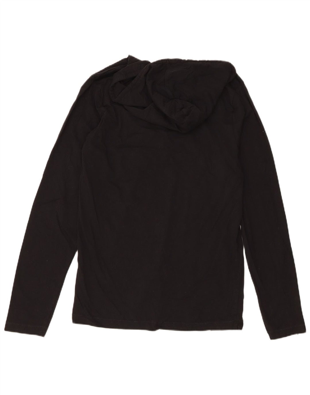 Fcuk Haut graphique à capuche à manches longues pour homme en coton noir moyen