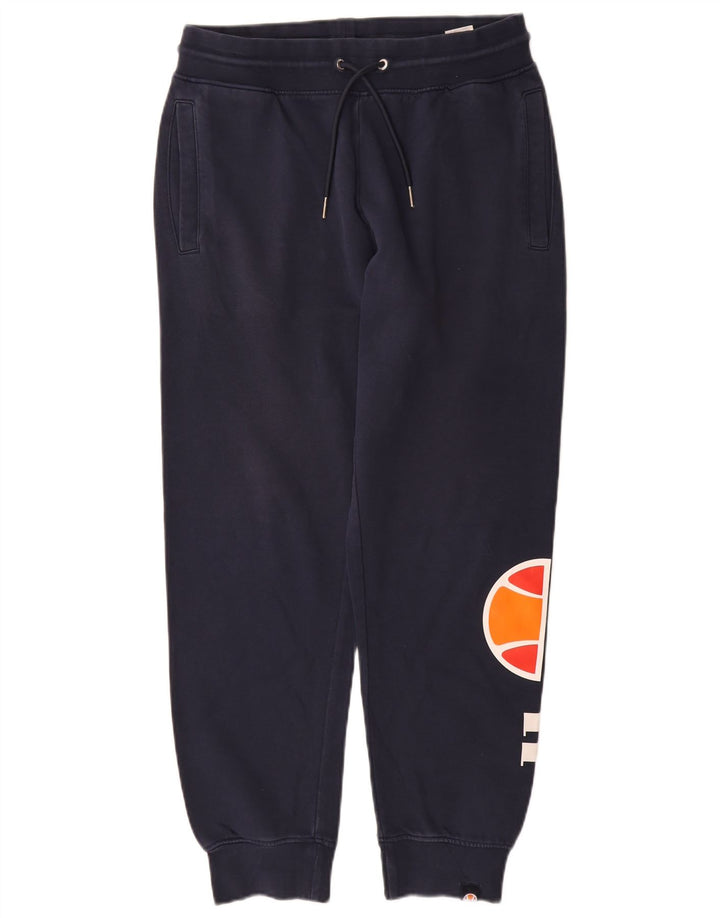 Ellesse Pantalon De Survêtement Graphique Joggers Bleu Marine Moyen Coton Homme