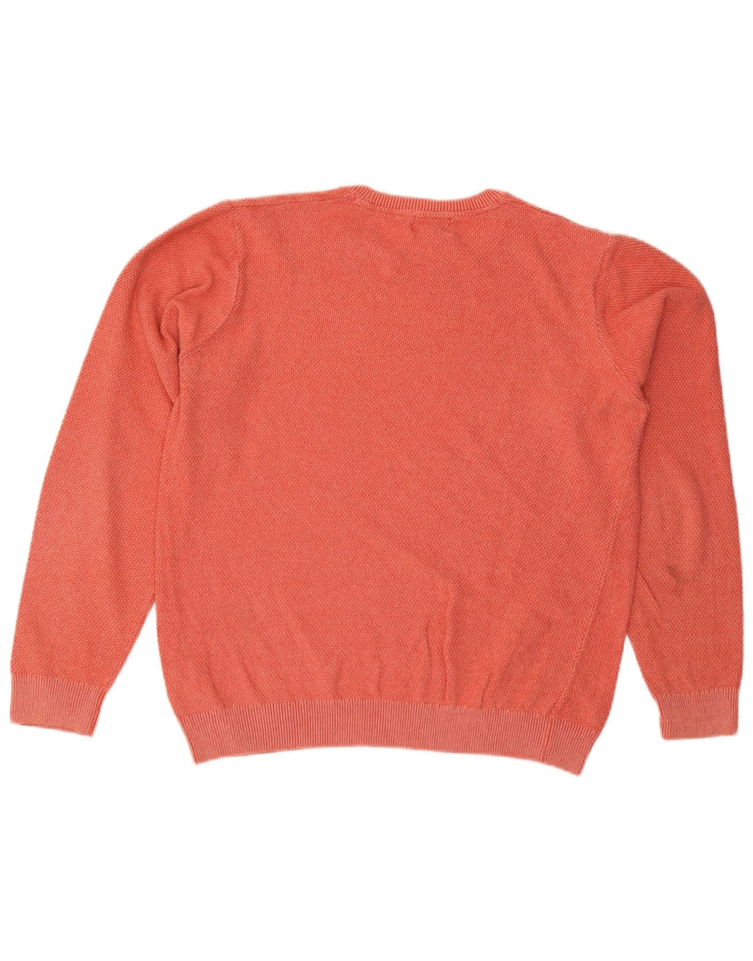 Marks & Spencer Pull Col Rond Homme Orange Moyen Coton