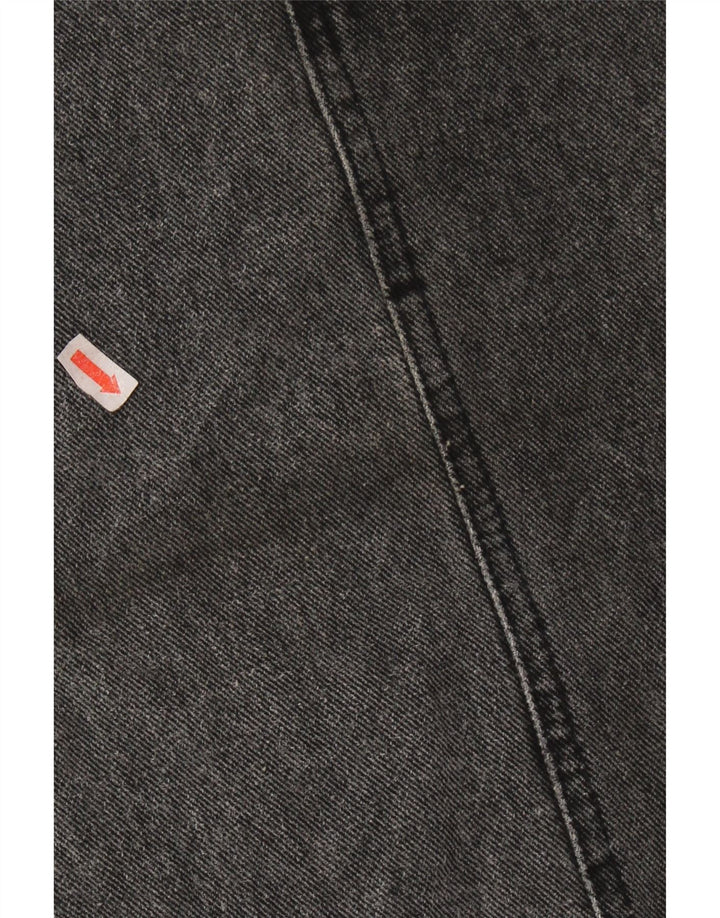 VINTAGE Jupe en jean femme W26 Petit coton gris