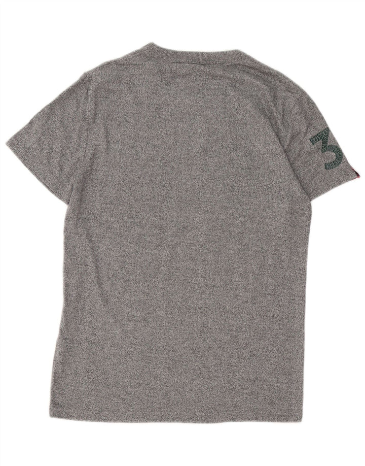 Superdry T-Shirt Graphique Homme Gris Moyen Coton