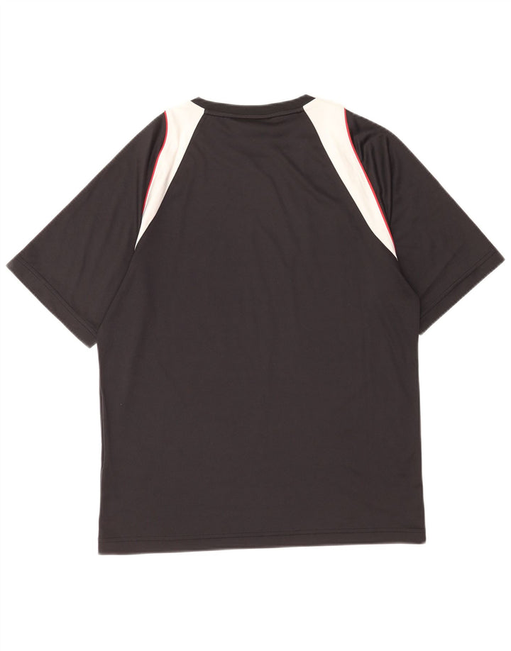 Sergio Tacchini T-shirt graphique pour homme en polyester color block noir moyen