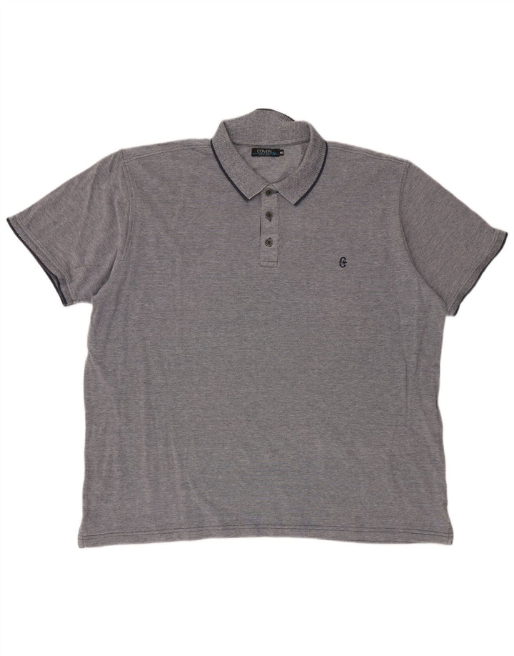 Coveri Polo Homme 4XL Gris Coton