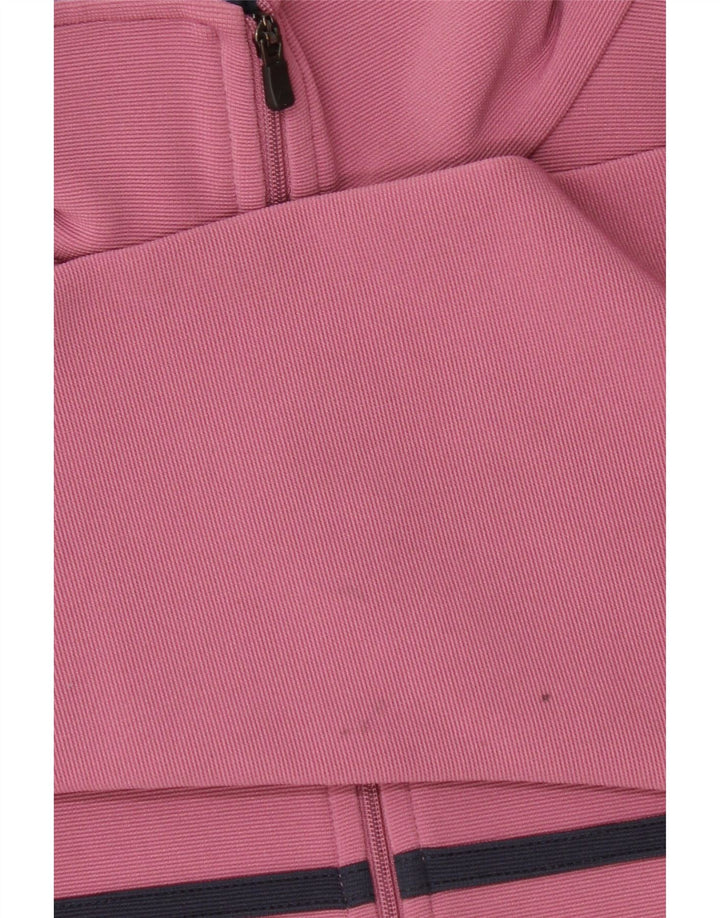 Kappa Veste de survêtement pour femme UK 10 Petit Rose Colorblock Polyester