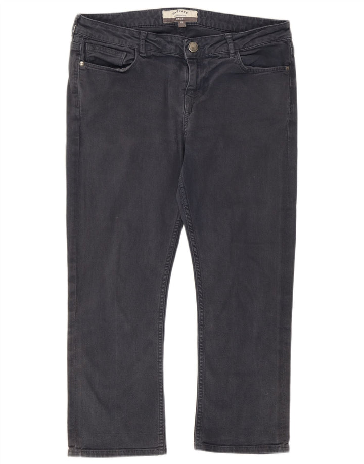 Fat Face Jean court pour femme UK 12 Medium W32 L22 Gris Coton